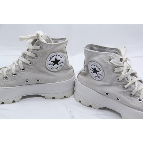 Converse Chuck Taylor All Star High Lugged Shoes Women’s Size 7 Gray A02574C - Picture 8 of 11